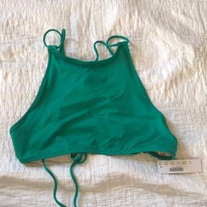 J.Crew Playa Emerald Green Swim Top NWT